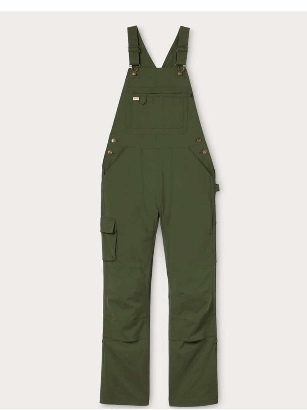 Duluth Women's Heirloom Gardening Bib Overalls Deep Sage Medium